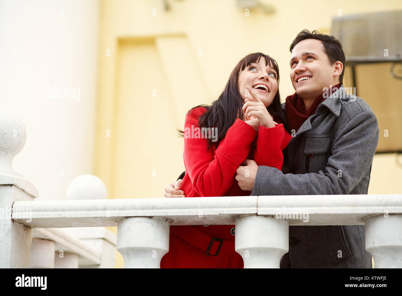 happy couple in love outdoors Stock Photo - Alamy
