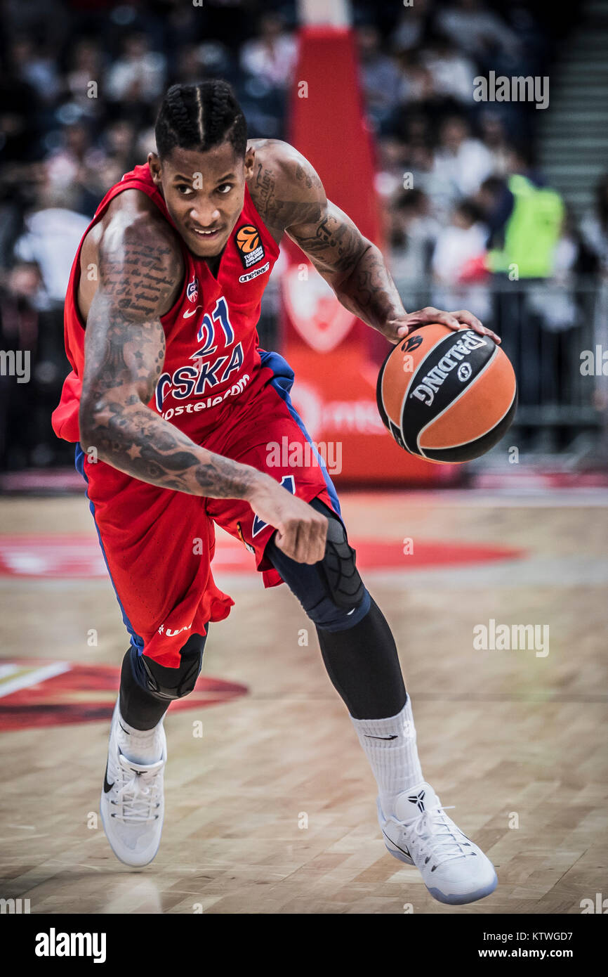 Forward Will Clyburn of CSKA Moscow in action during the match Stock Photo