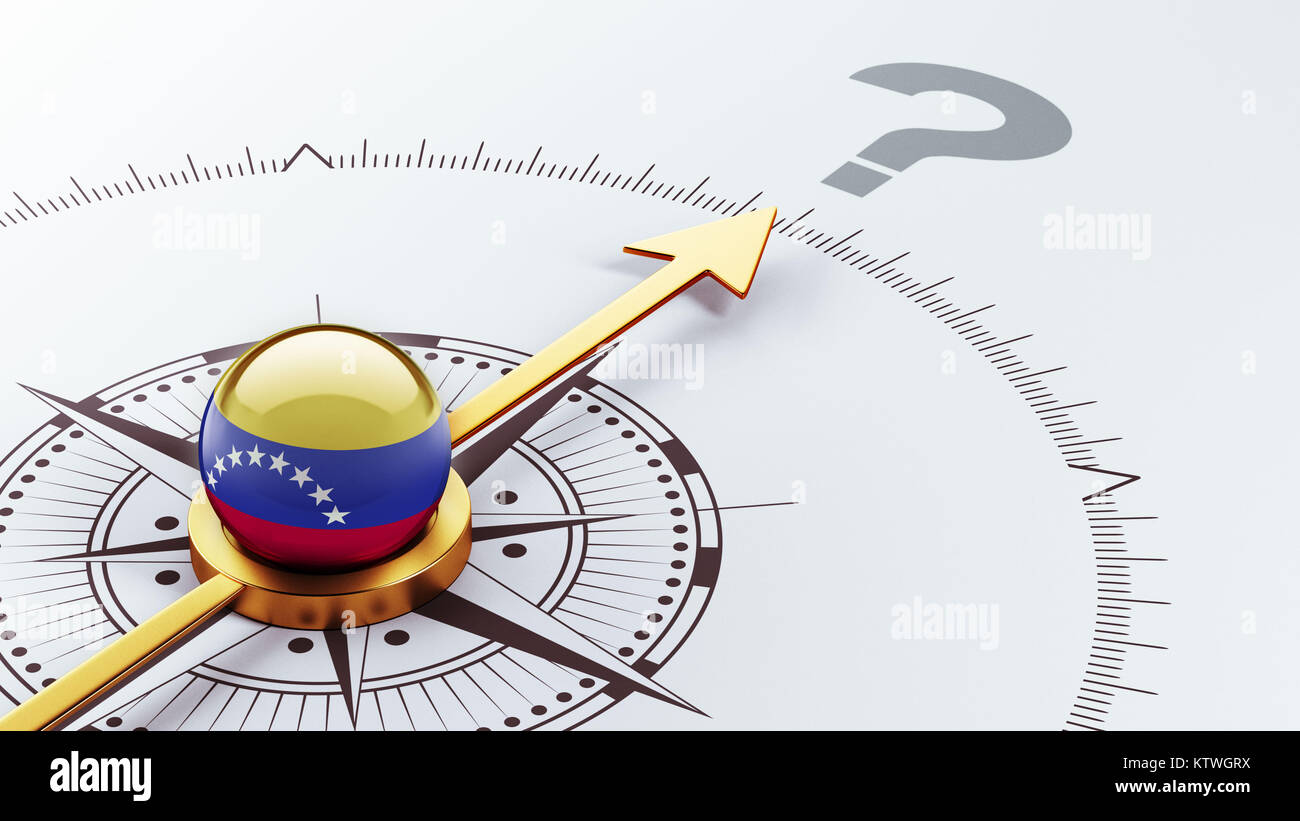 Venezuela High Resolution Question Mark Concept Stock Photo