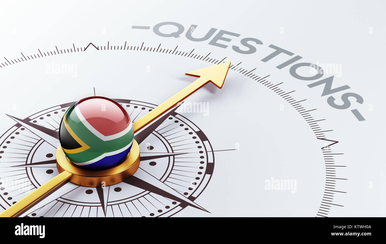 South Africa High Resolution Questions Concept Stock Photo Alamy