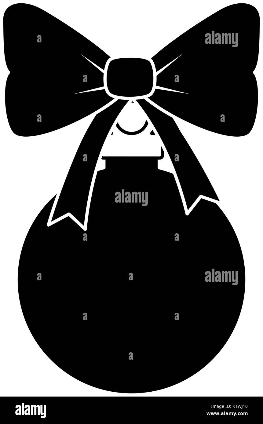 christmas ball hanging icon vector illustration design Stock Vector ...