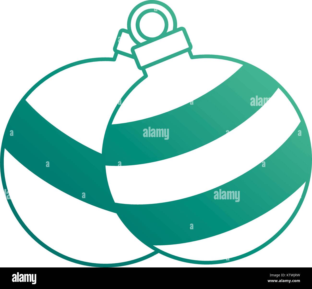 christmas ball hanging icon vector illustration design Stock Vector ...