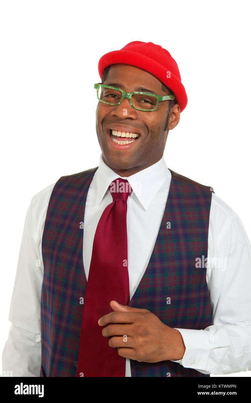 Happy man whit hat hi-res stock photography and images - Alamy