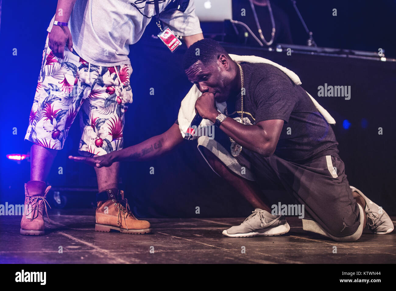 The American rapper Jay Electronica performs a live concert at the Danish music festival
