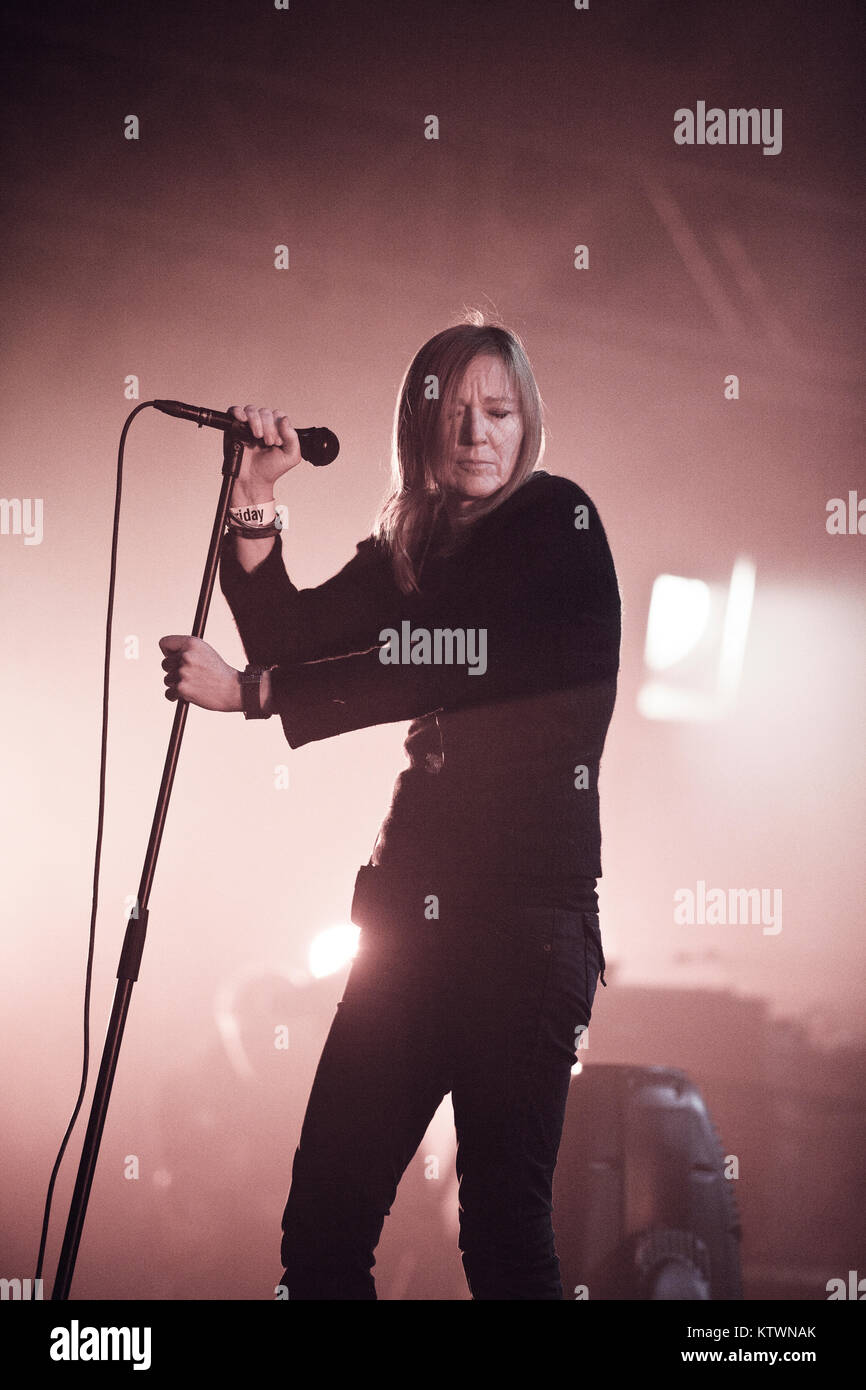 The English trip hop band Portishead performs a live concert at Roskilde Festival 2011. Here