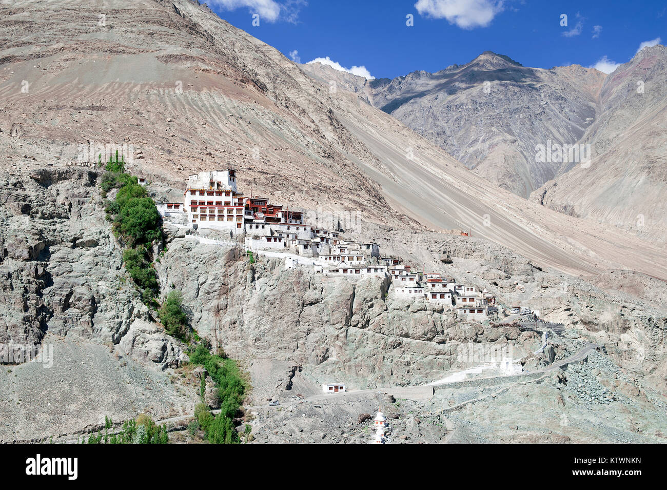 Diskit Gompa, Nubra Valley - Ladakh, Jammu and Kashmir, India Stock Photo