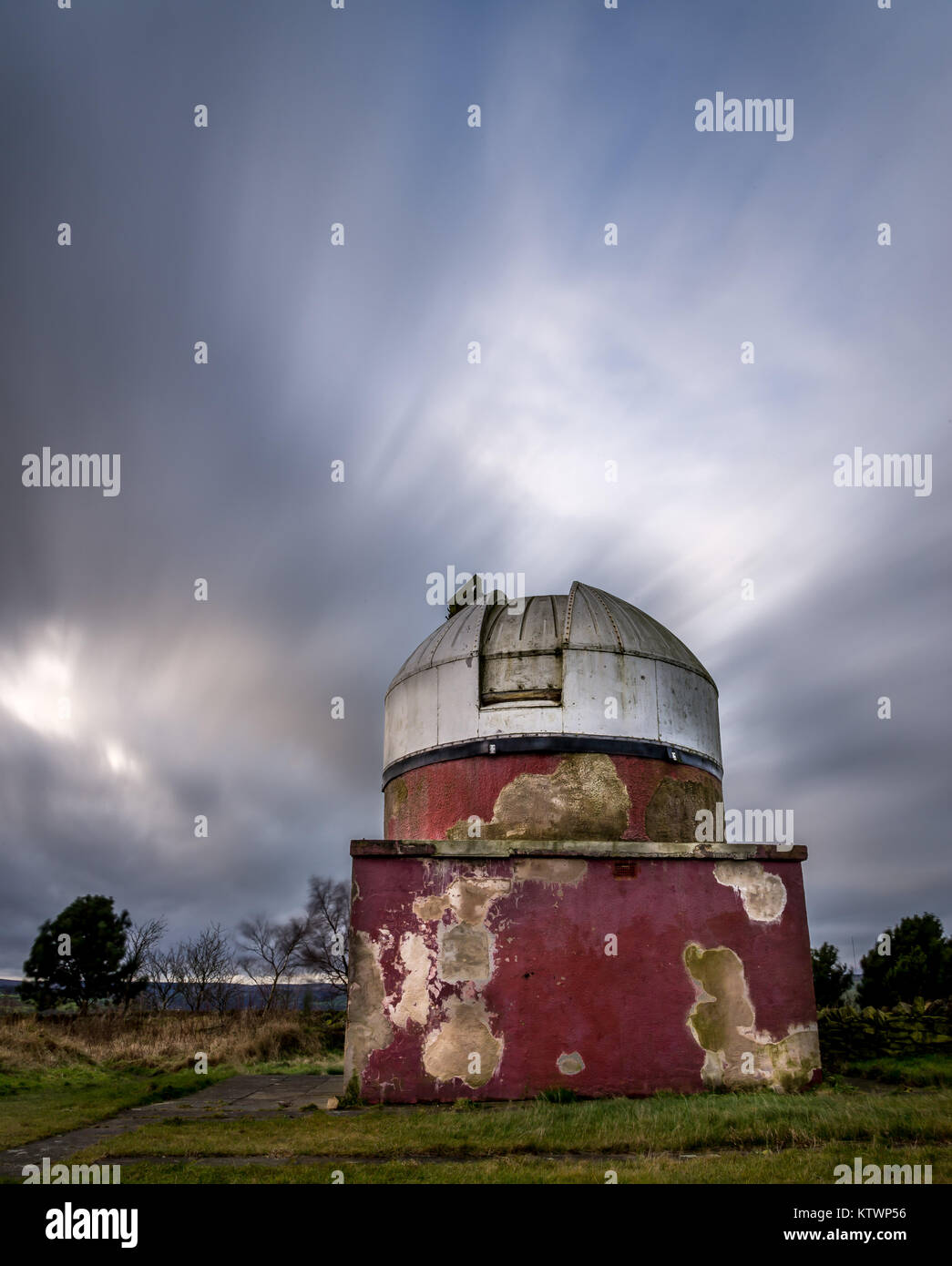 Huddersfield Astronomical Observatory, Blackmoorfoot Road, Huddersfield, West Yorkshire, England. Stock Photo