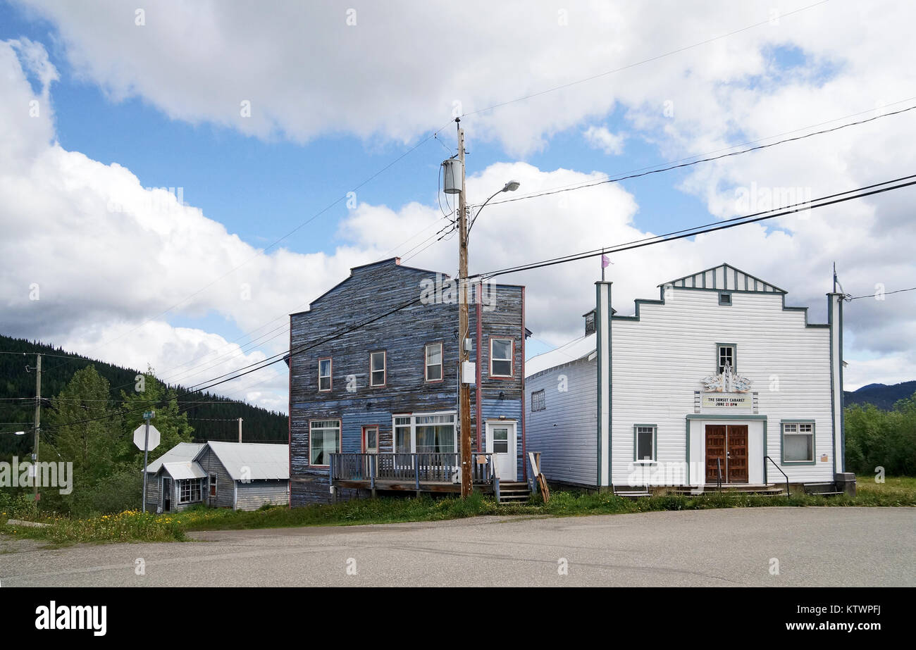 Wells, a village near the historic town of Barkerville, British Columbia, Canada Stock Photo