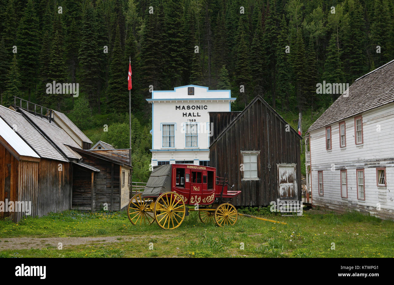 Barkerville, historic town from goldrush period Stock Photo Alamy