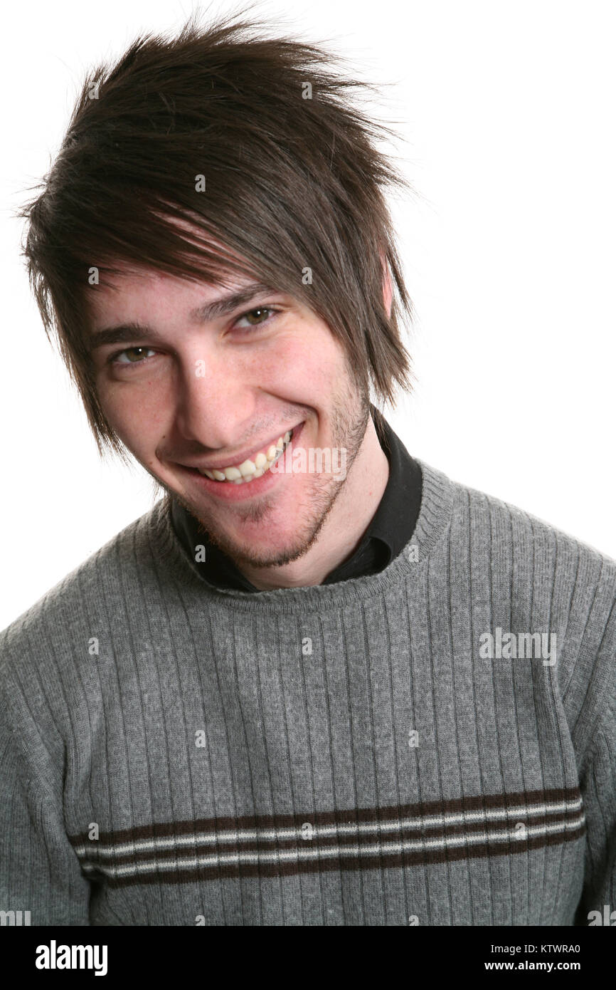 young man photo studio portrait, white background Stock Photo Alamy