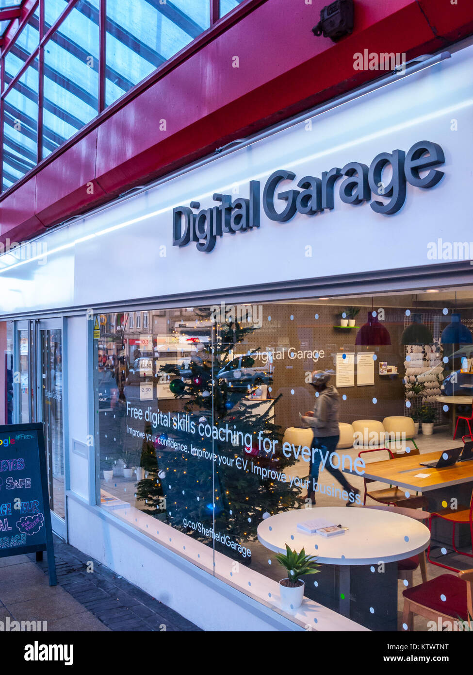 Digital Garage, Barker's Pool, Sheffield Stock Photo