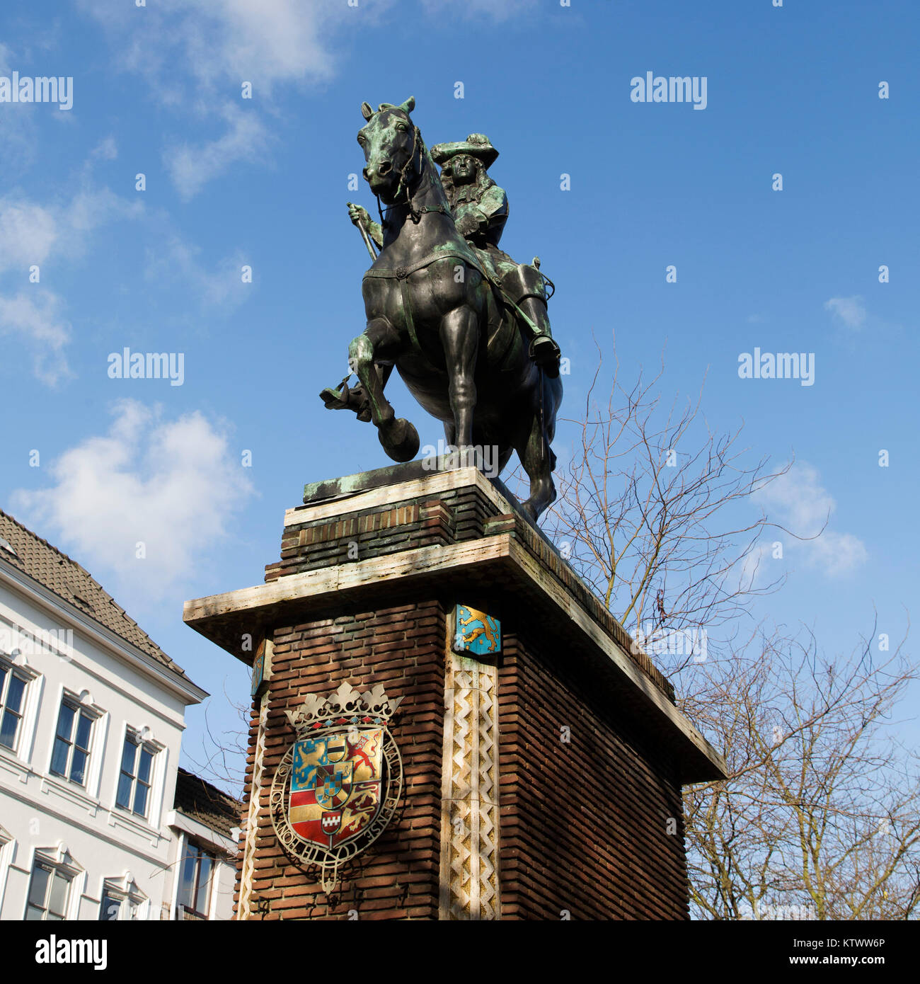 Statue of Willem III (William of Orange) in Breda, the Netherlands. The Dutch ruler became the
