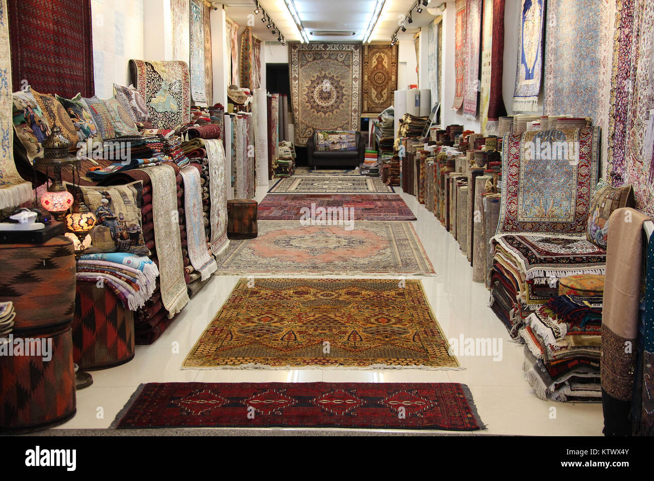 Carpet shop in Singapore Stock Photo Alamy