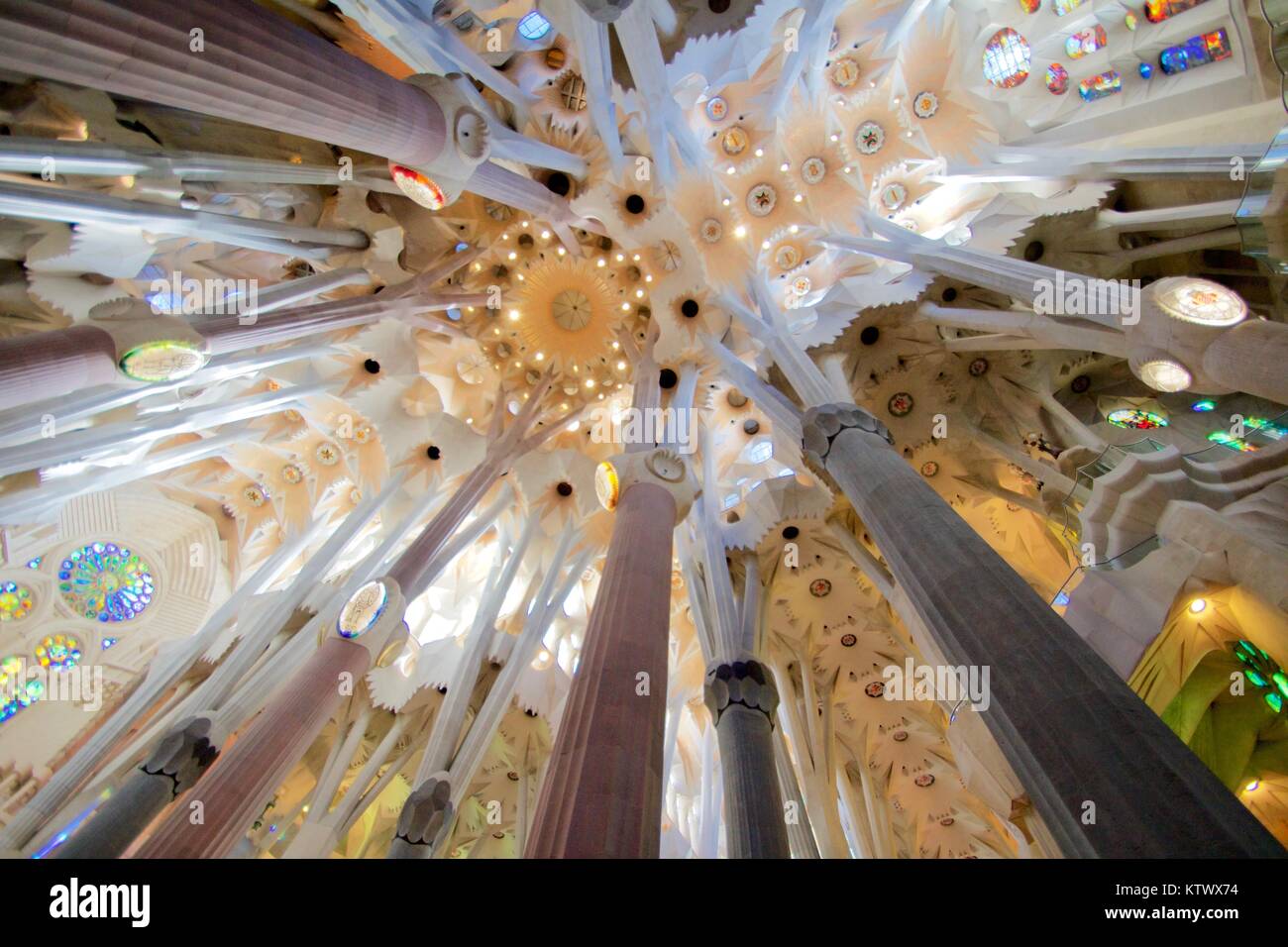 Sagrada Familia, Barcelona, Catalonia, Spain Stock Photo