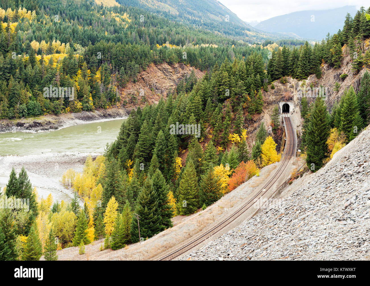 Fall foliage in the LillooetFraser Canyon, British Columbia, Canada Stock Photo Alamy
