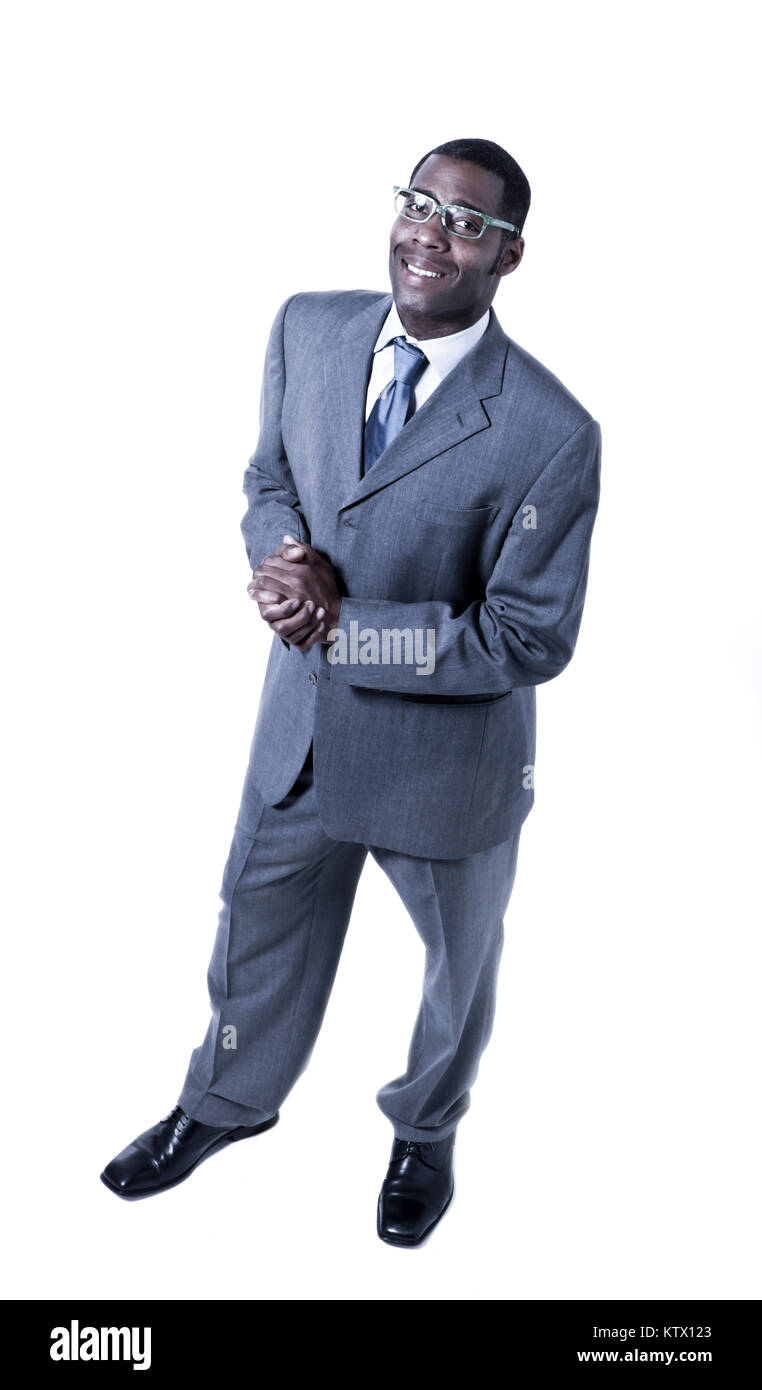 black businessman wearing eyeglasses Stock Photo - Alamy