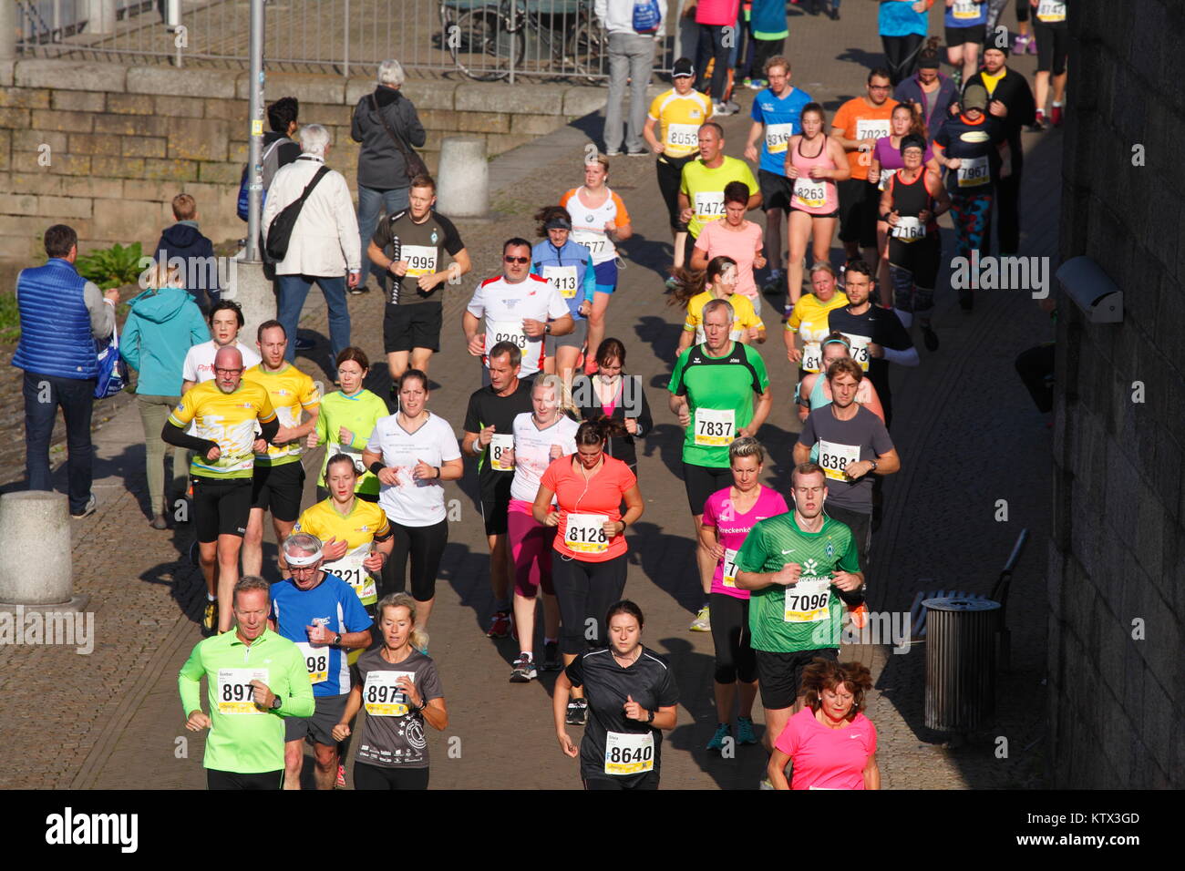 Runner at the BremenMarathon, Bremen, Germany, Europe Stock Photo Alamy