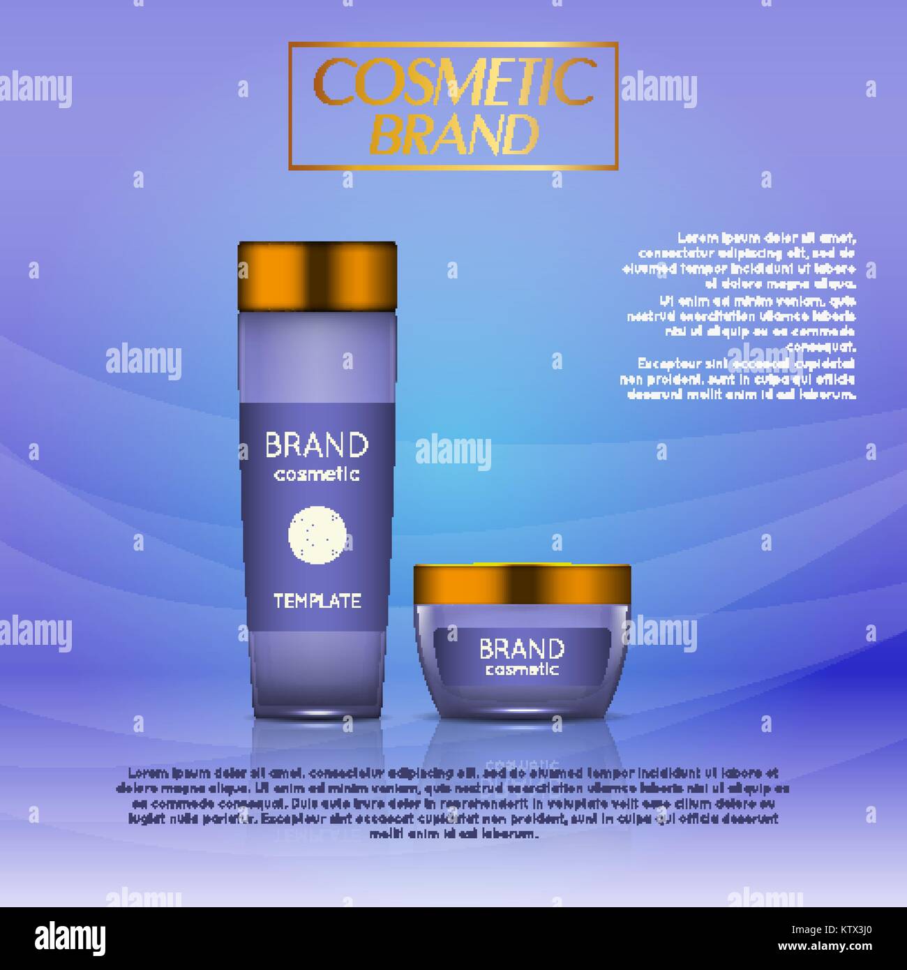 Download Vector 3d Cosmetic Illustration On A Soft Light Waves Background Beauty Realistic Cosmetic Product Design Template Stock Vector Image Art Alamy