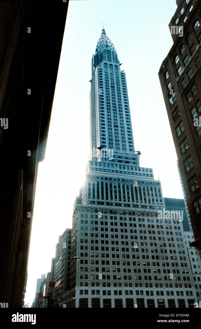 Chrysler building looking north rare view Stock Photo
