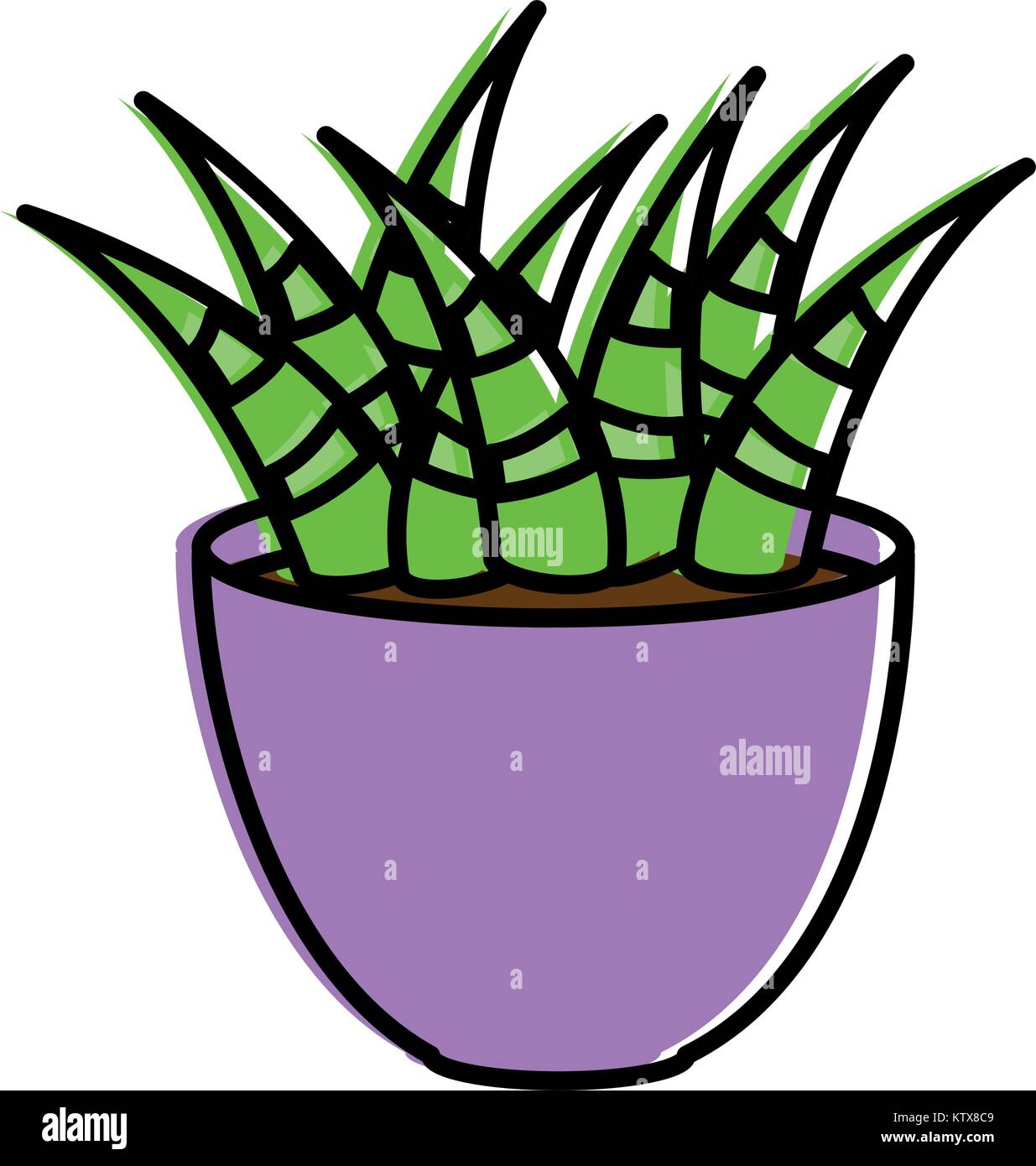 house plant in pot vector illustration design Stock Vector Image & Art ...