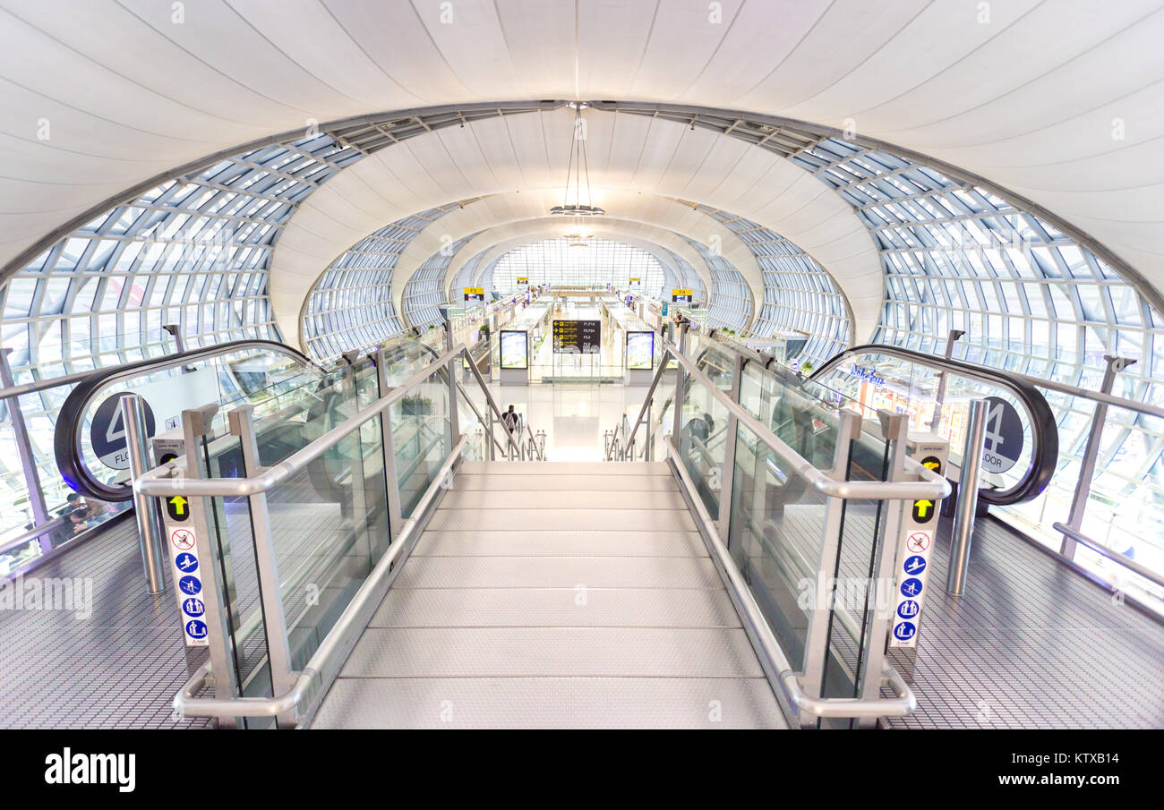 Suvarnabhumi airport, BKK, Bangkok Thailand. This picture was shot on 8/30/2016 Stock Photo