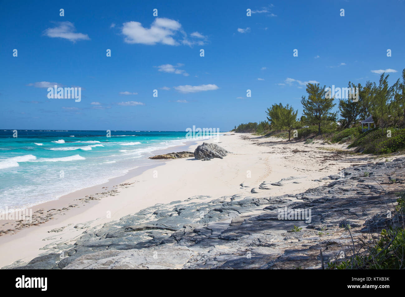 Beach near Nippers Bar, Great Guana Cay, Abaco Islands, Bahamas, West