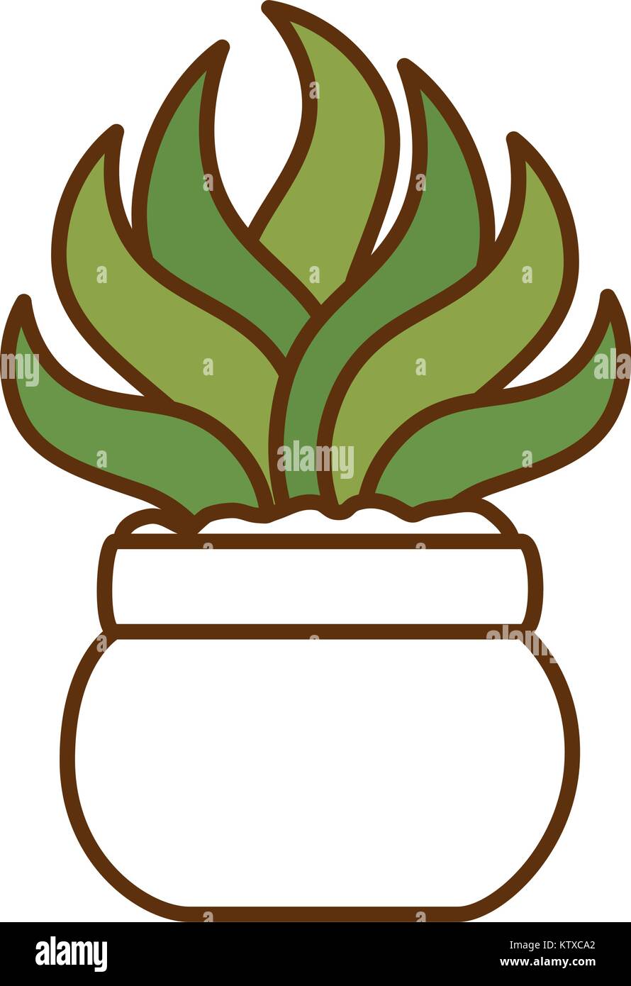 house plant in pot vector illustration design Stock Vector Image & Art ...