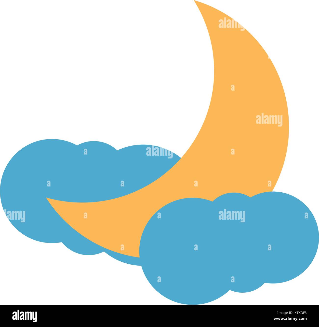 moon and clouds icon Stock Vector Image & Art - Alamy