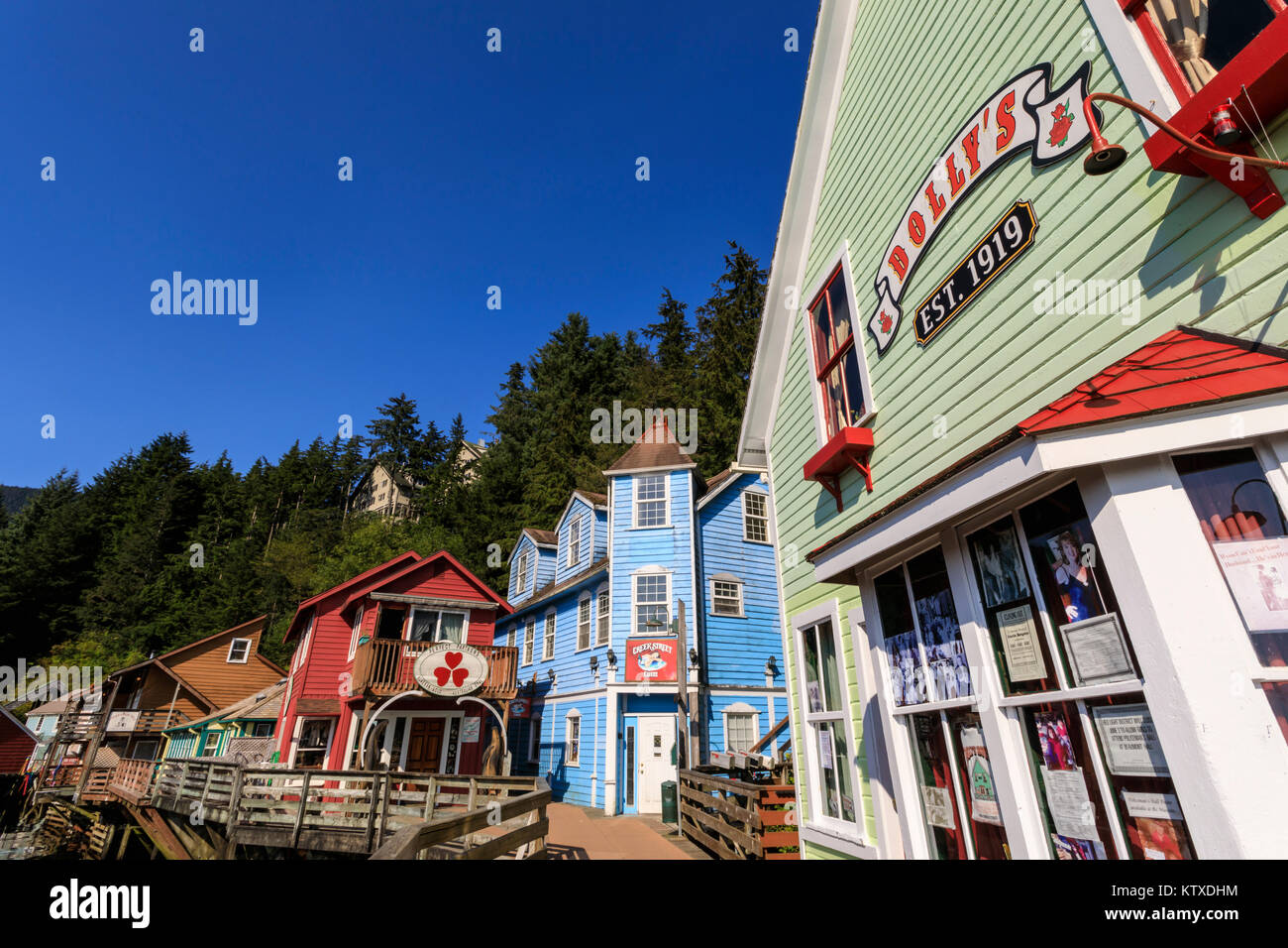 Dolly's House Museum, Creek Street, Ketchikan Creek boardwalk, historic