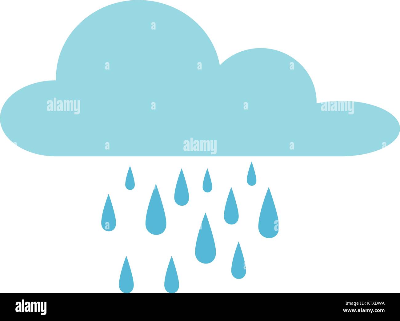 weather cloud rainy icon Stock Vector Image & Art - Alamy