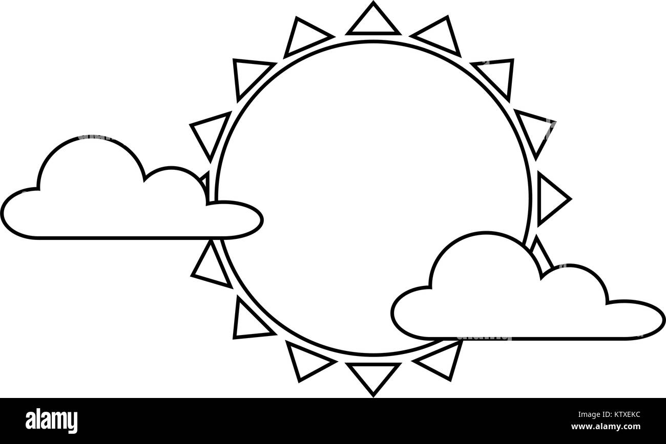 summer sun with clouds Stock Vector Image & Art - Alamy