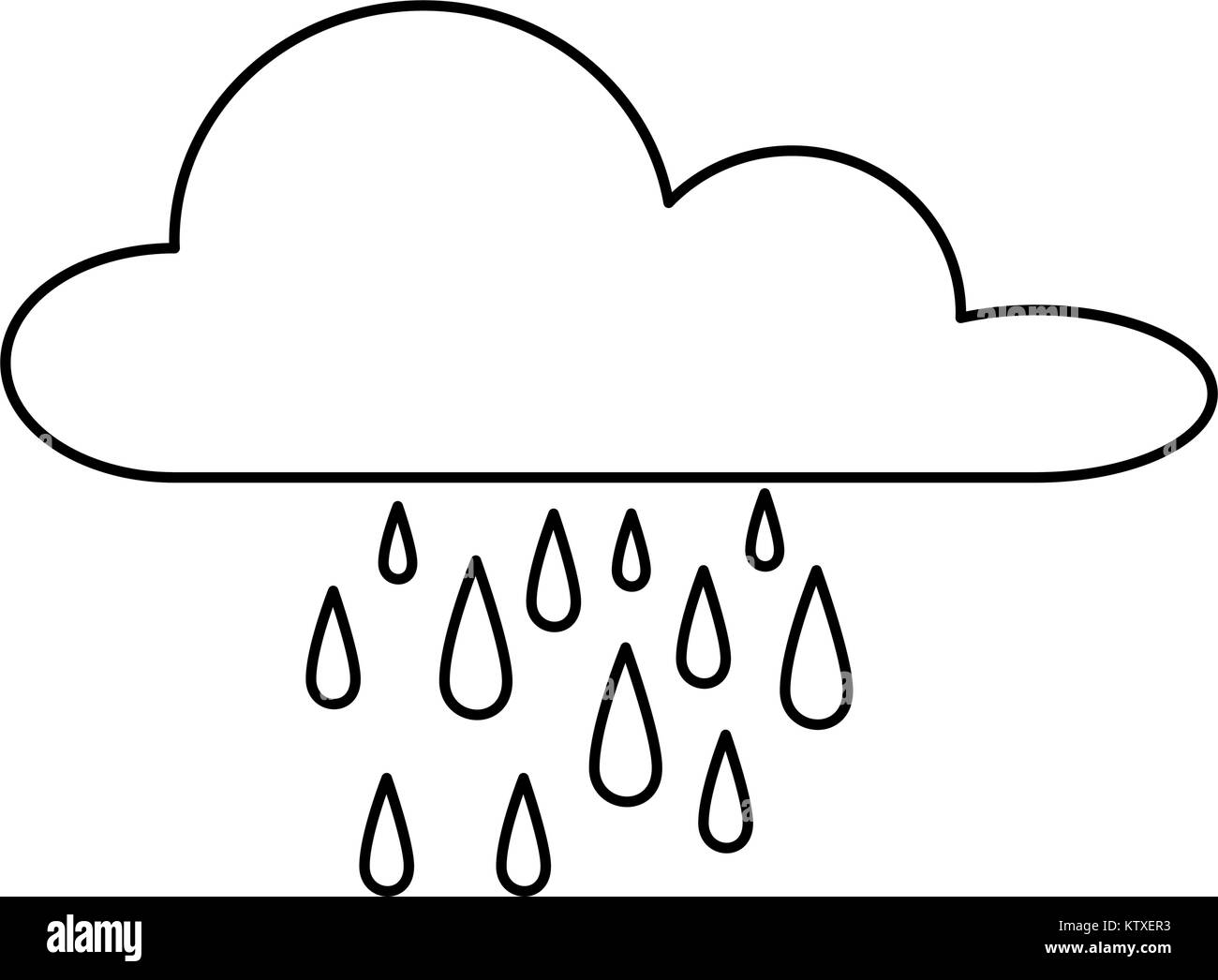 weather cloud rainy icon Stock Vector Image & Art - Alamy