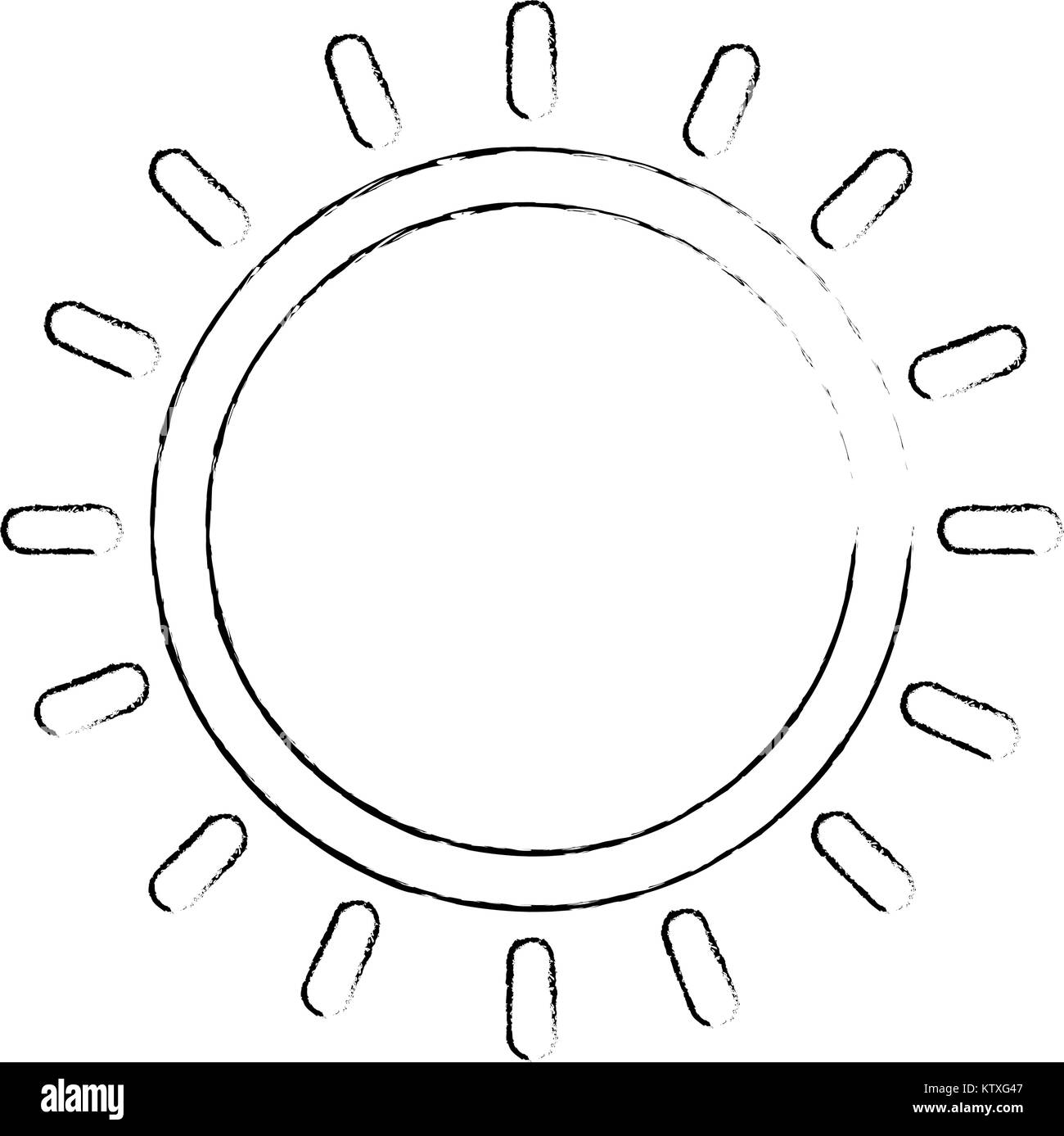 summer sun drawing icon Stock Vector Image & Art - Alamy