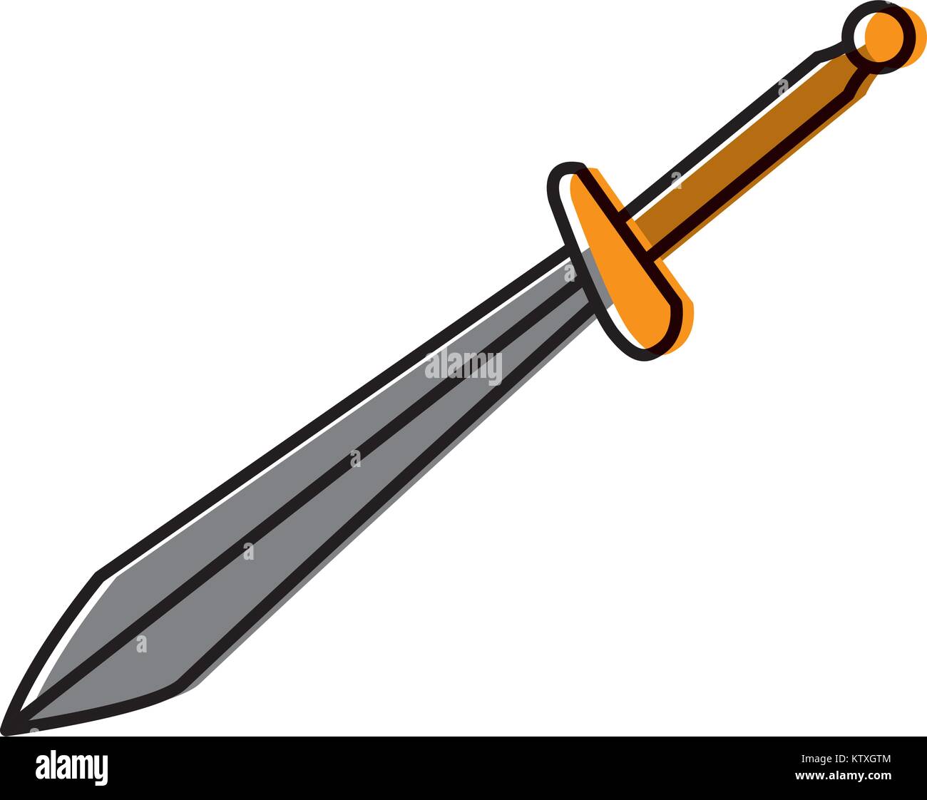 Sword medieval weapon Stock Vector Image & Art - Alamy