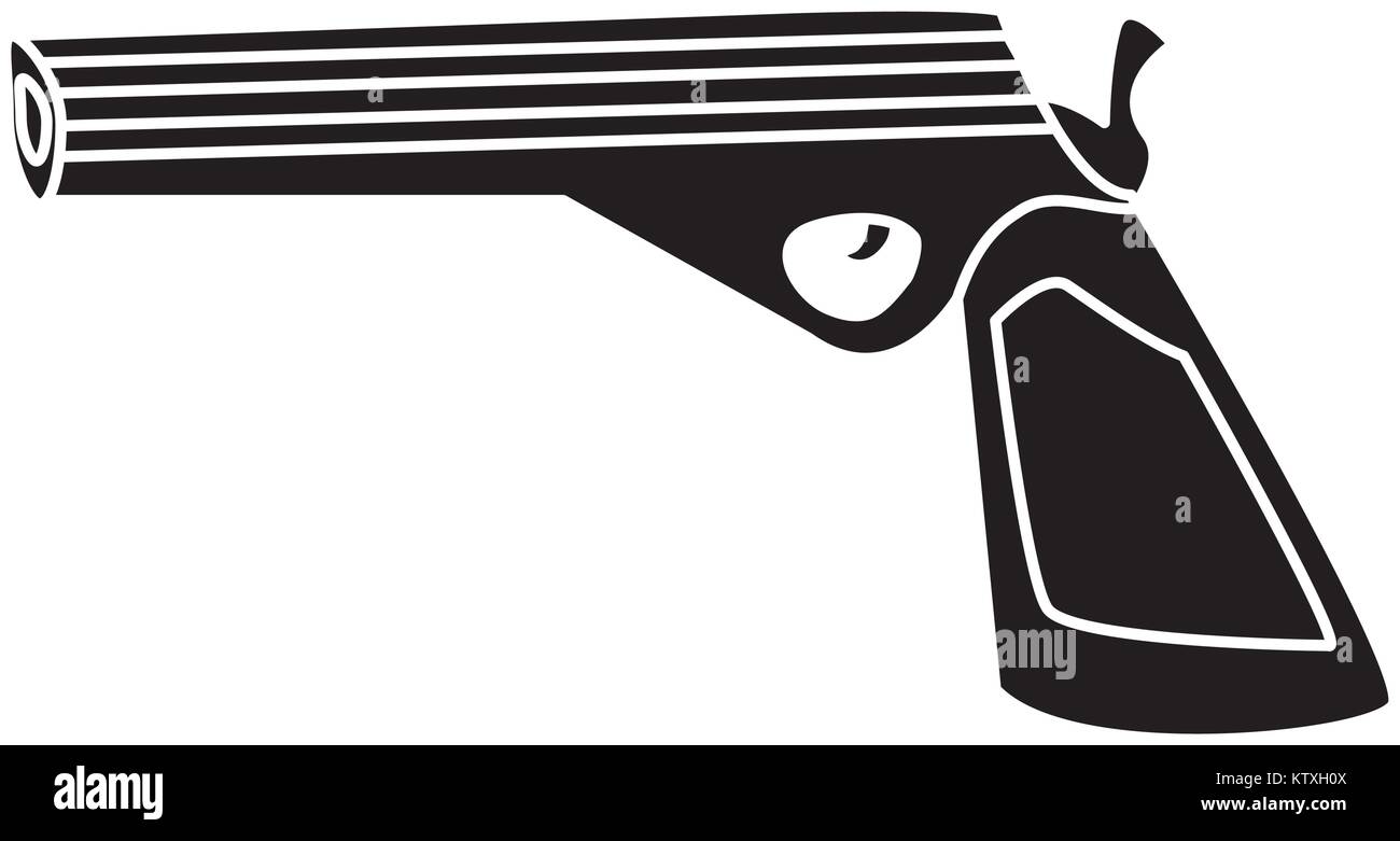 Handgun weapon isolated Stock Vector Image & Art - Alamy
