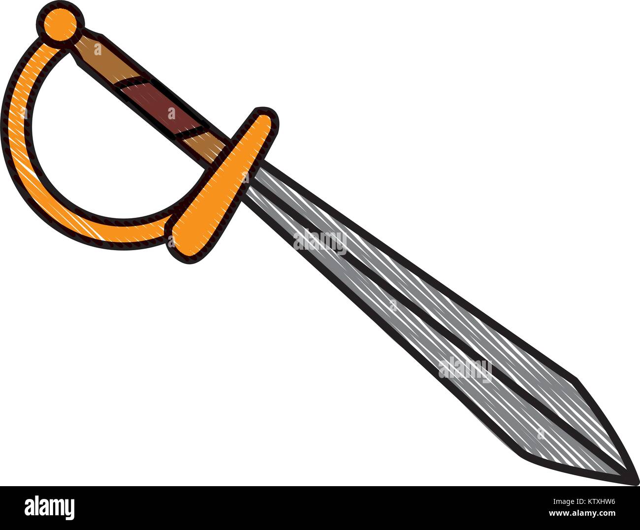 Sword medieval weapon Stock Vector Image & Art - Alamy