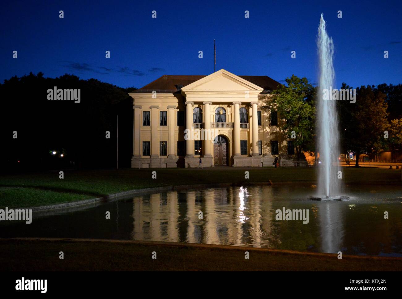 Vienna at night Stock Photo