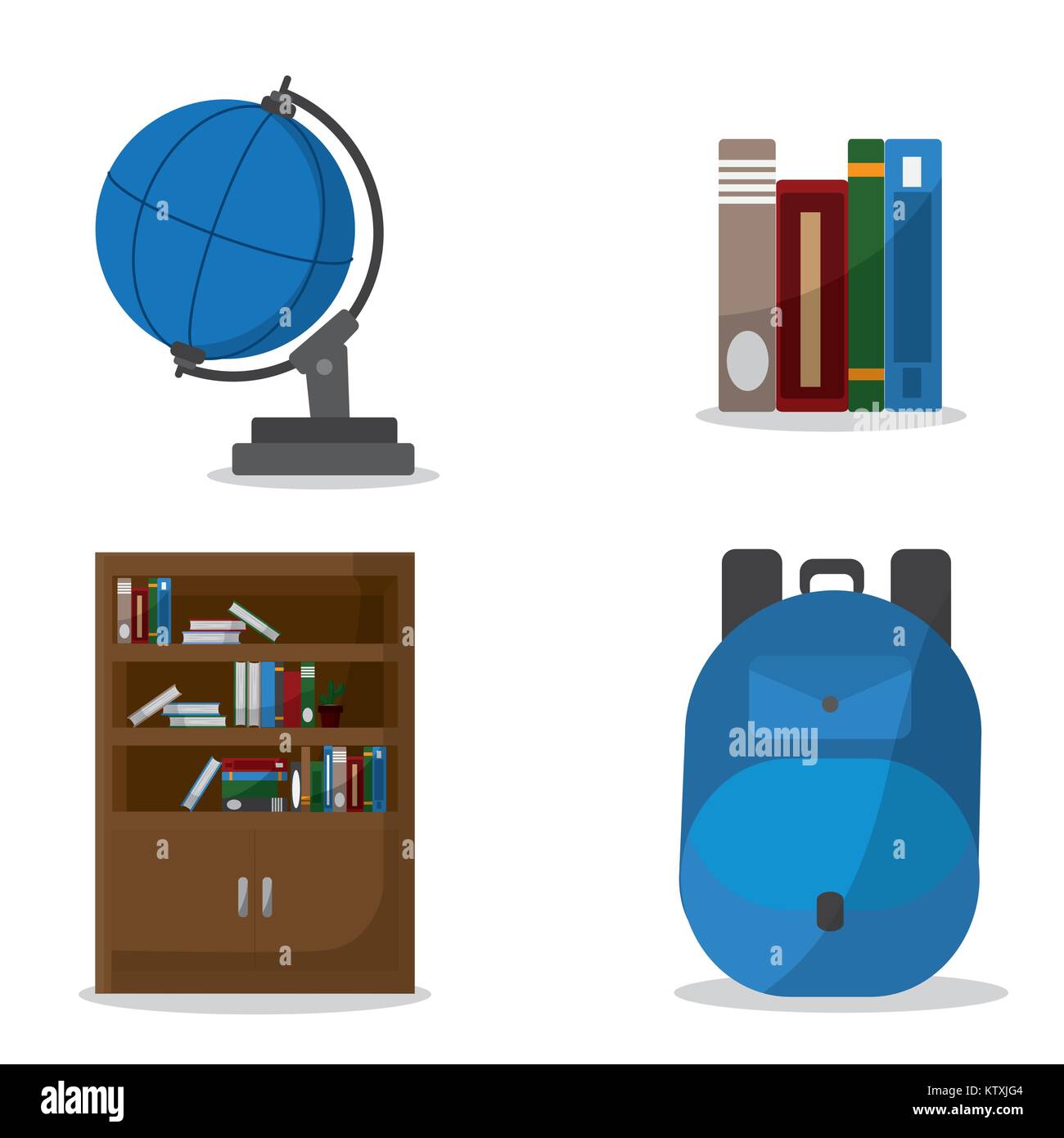 School icon set design Stock Vector Image & Art - Alamy