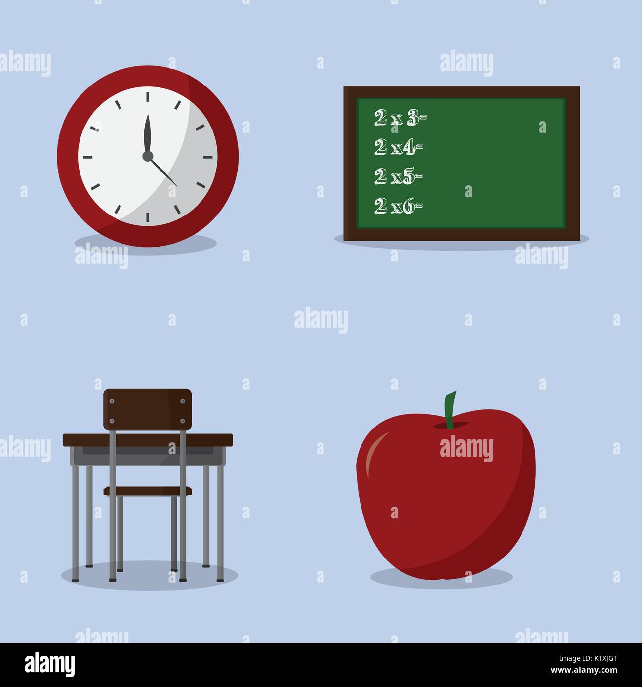 School icon set design Stock Vector Image & Art - Alamy