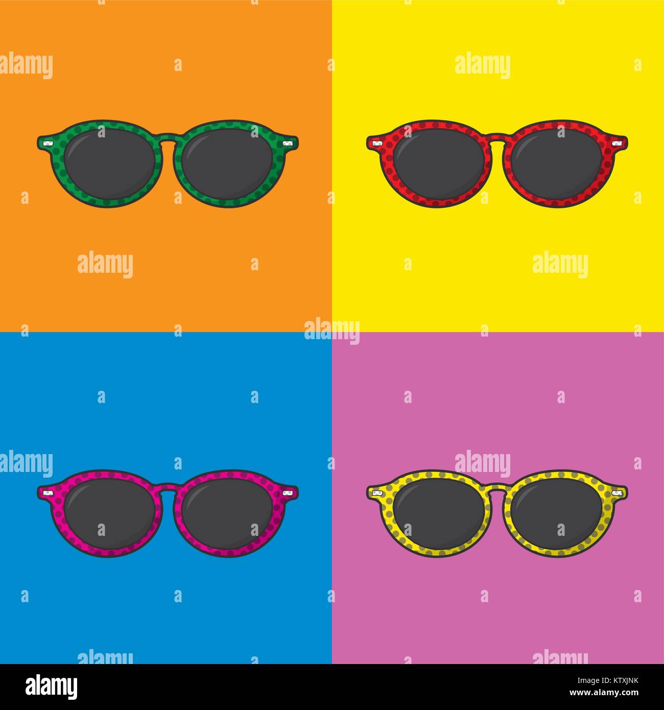 Pop art glasses design Stock Vector Image & Art - Alamy