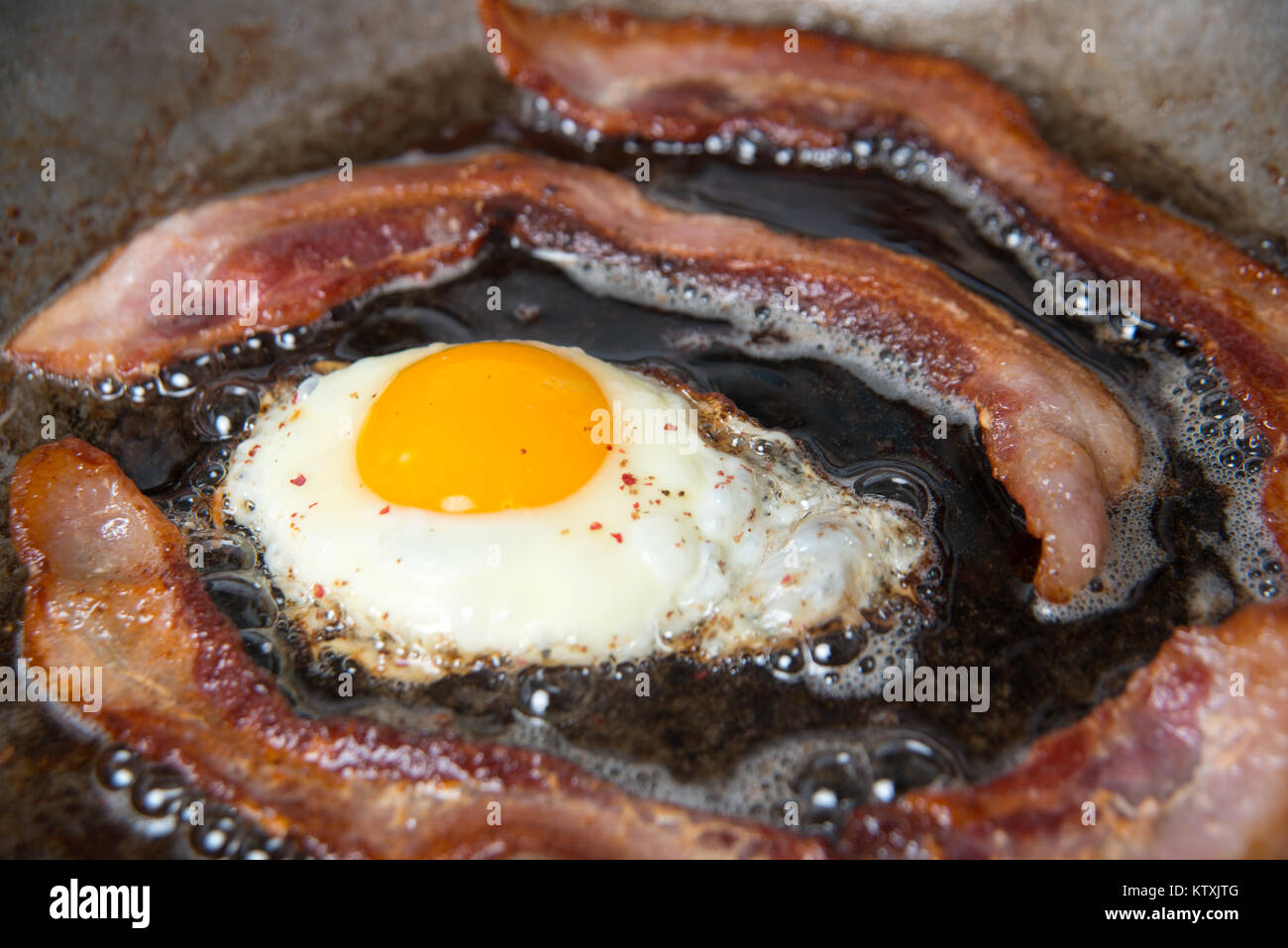 Eggs and Bacon for Healthy Breakfast Stock Photo Alamy