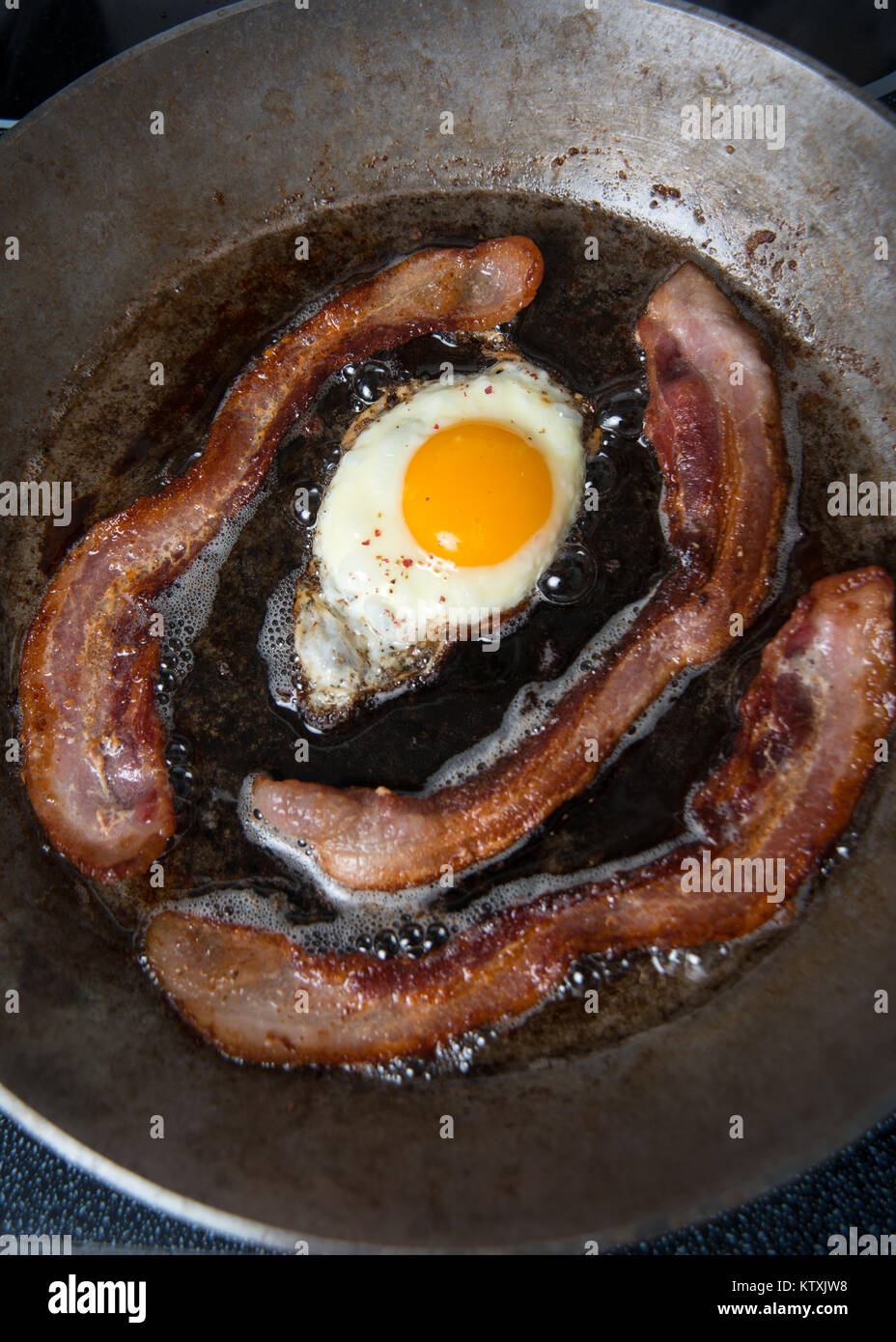 Eggs and Bacon for Healthy Breakfast Stock Photo - Alamy