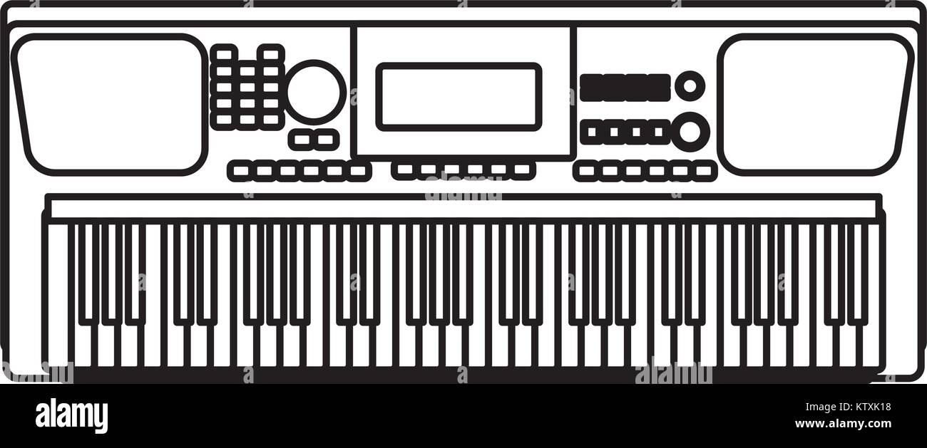 Electronic organ midi keyboard isolated hi-res stock photography and ...