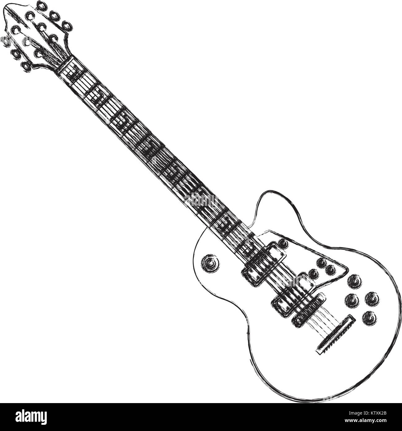 Electric guitar music instrument Stock Vector Image & Art - Alamy