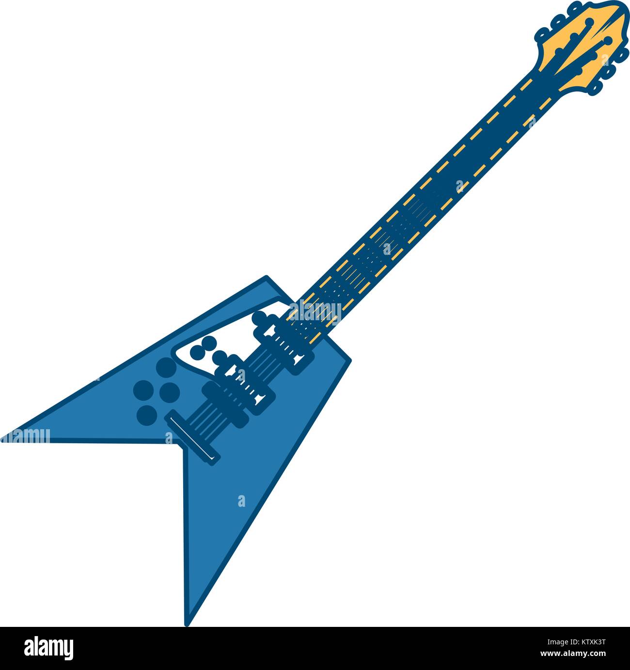 Electric guitar music instrument Stock Vector Image & Art - Alamy