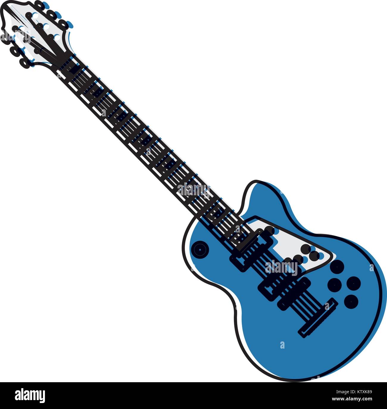 Electric guitar music instrument Stock Vector Image & Art - Alamy