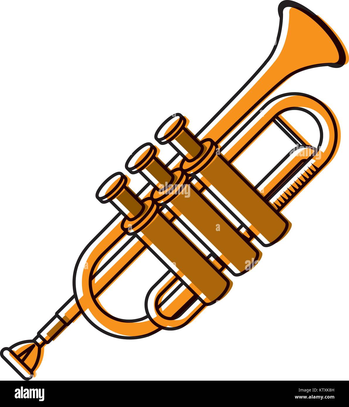 Trumpet music instrument Stock Vector Image & Art Alamy