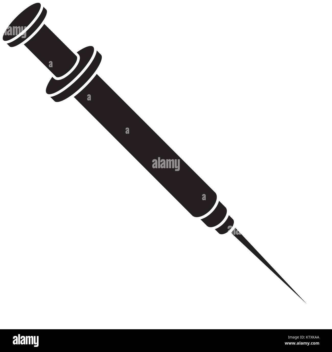 Medical syringe isolated Stock Vector Image & Art - Alamy