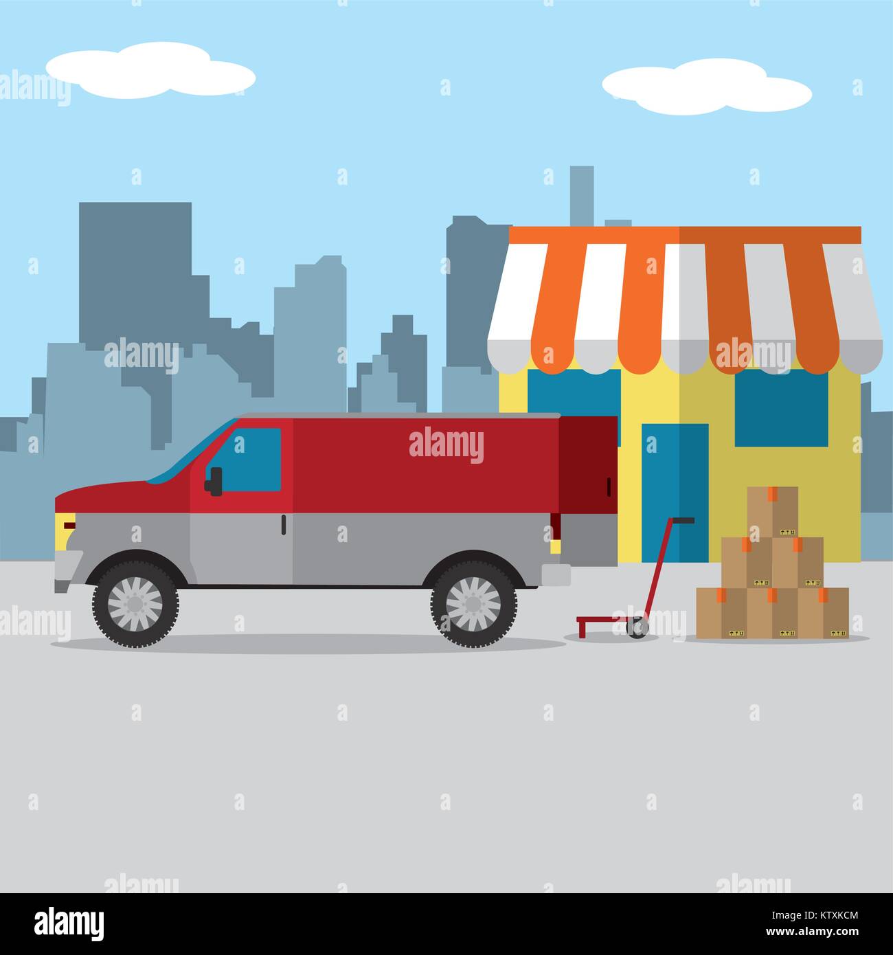 Logistics and transportation design Stock Vector Image & Art - Alamy