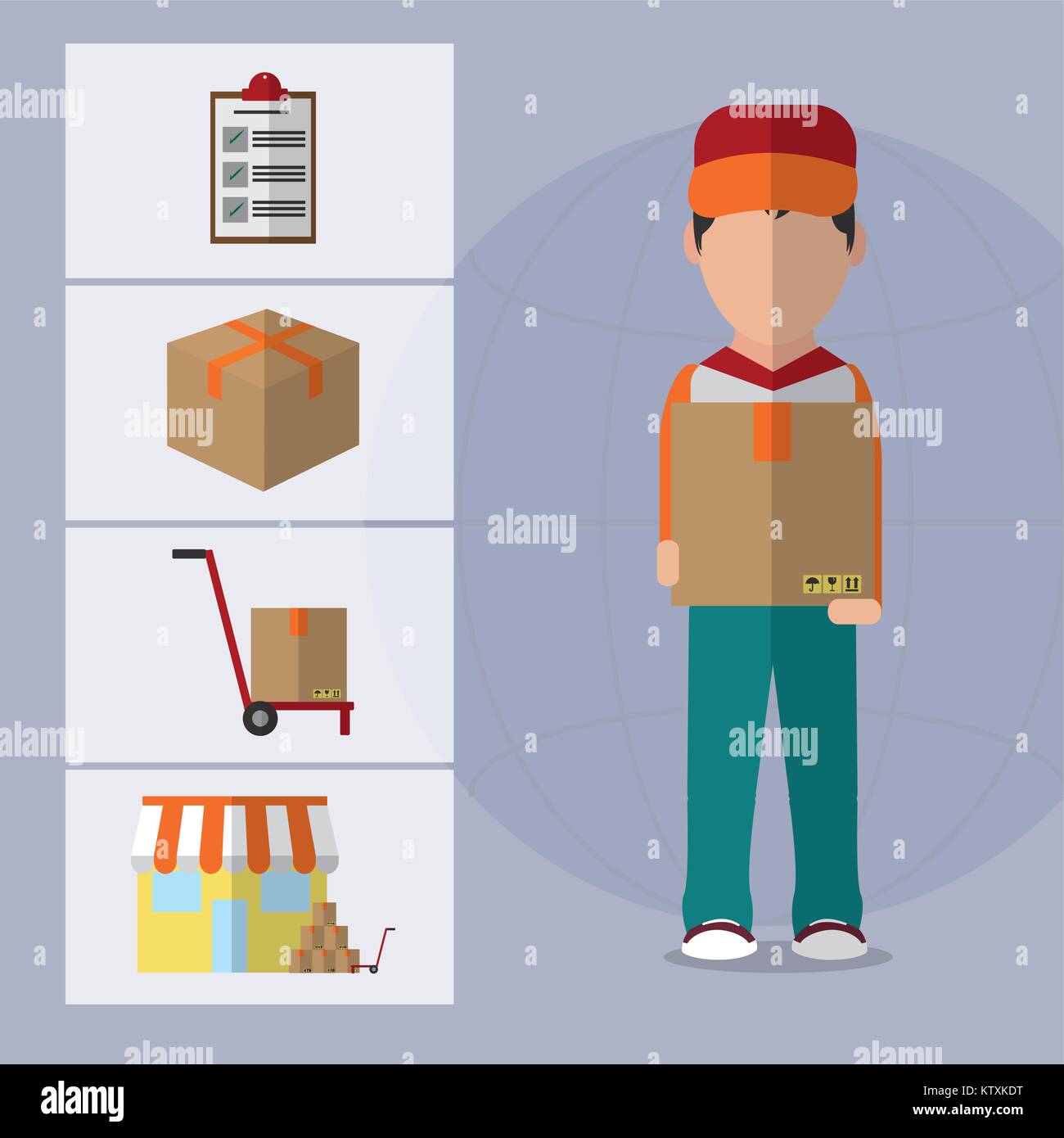 Logistics and transportation design Stock Vector Image & Art - Alamy